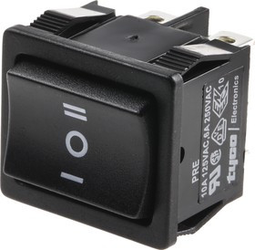 2-1634200-2, DPDT, On-Off-(On) Rocker Switch Panel Mount