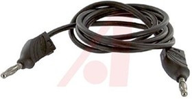 BU-2929-M-39-0, Test lead, 20A, 3kV, Black, 1m Lead Length