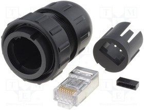 DCC-RJ6SB-310, Вилка; RJ45; DC; PIN: 8; Кат: 6; экранированный; Конф: 8p8c