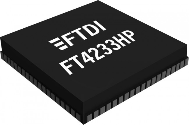 FT4233HPQ-TRAY, Микроконтроллерный интерфейс USB тип С 3.0 быстродействующий 4-х канальный FT4233HPQ-TRAY, Микроконтроллерный интерфейс USB тип С 3.0 быстродействующий 4-х канальный