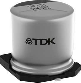 B40940A8127M000, 120 мкФ, 63 В,10х12.5, 20%, Конденсатор электролитический гибридный SMD