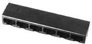 5557561-1, Modular Connectors / Ethernet Connectors 3 PORT 8 POS R/A