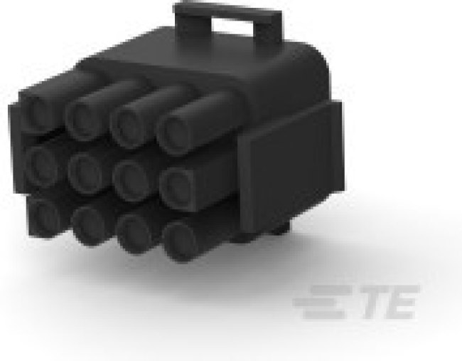 1-480708-9, Pin &amp; Socket Connectors PLUG HOUSE 12 POS BLACK UL94V-2