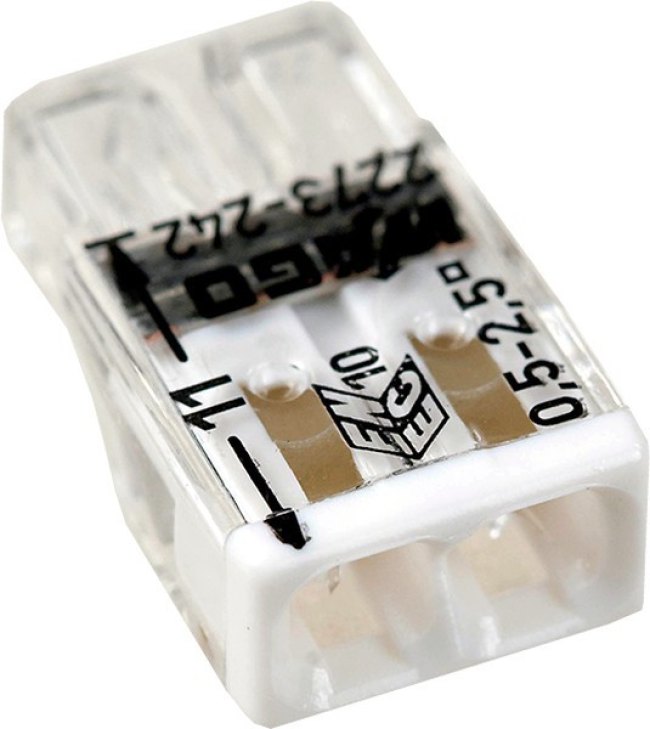 2273-242, Клемма 2 контактная, компактная, с пастой 0.5-2.5 мм² (OBSOLETE)