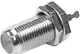 HYR-0814 (GF-814) (F-7222), Разъем F, гнездо, панель, под гайку (Bulkhead)