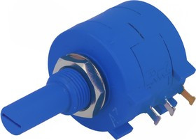 POT2218P-10K, Прецизионный многооборотный резистор пластмас. ось 10кОм