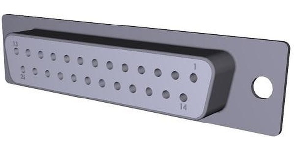 172-E25-213R911, 172 25 Way Through Hole D-sub Connector Socket, 2.54mm Pitch, with 4-40 Spacer/Board Lock 172-E25-213R911, 172 25 Way Through Hole D-sub Connector Socket, 2.54mm Pitch, with 4-40 Spacer/Board Lock