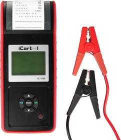 Тестер аккумуляторных батарей (АКБ) 12/24V iCartool IC-500