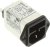 2-6609115-2, Filtered IEC Power Entry Module, IEC C14, General Purpose, 6 А, 250 В AC