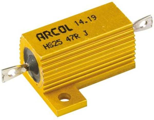 HS25 47R J, Wirewound Resistor 25W, 47Ohm, 5%