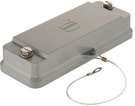 09390245410, Connector Accessories Protection Cover Straight Polycarbonate/Stainless Steel Dust Gray