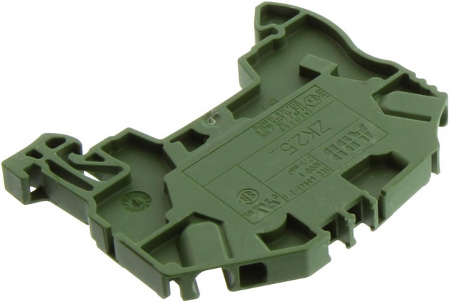 1SNK705061R0000, Клеммная колодка на DIN рейку, 2 вывод(-ов), 12 AWG, 2.5 мм², Зажим, 24 А