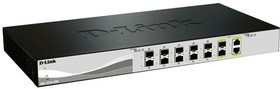 DL-DXS-1210-12SC/B1A, Коммутатор Smart уровня 2+