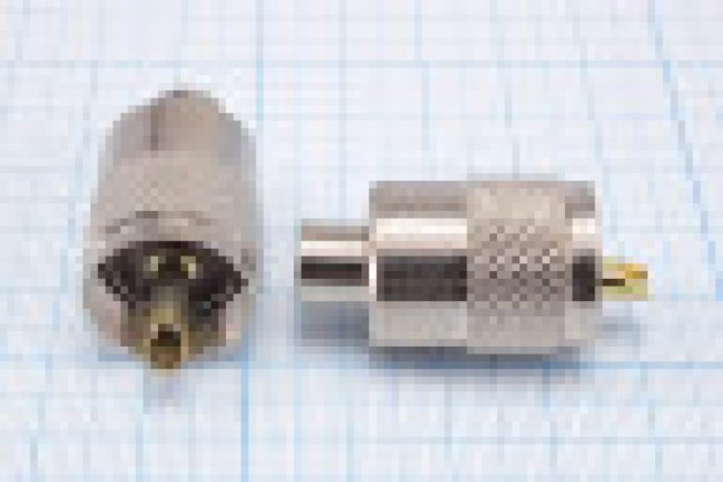 Штекер UHF на кабель RG58, накручивающийся на кабель; №528 штек UHF\RG58\\вкруч\