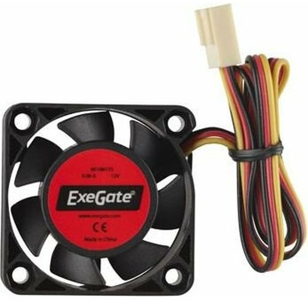 EX04010S3P, Вентилятор ExeGate 40x40x10 мм, подшипник скольжения, 3pin, 5500RPM, 22dBA EX04010S3P, Вентилятор ExeGate 40x40x10 мм, подшипник скольжения, 3pin, 5500RPM, 22dBA