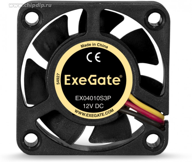 EX04010S3P, Вентилятор ExeGate 40x40x10 мм, подшипник скольжения, 3pin, 5500RPM, 22dBA EX04010S3P, Вентилятор ExeGate 40x40x10 мм, подшипник скольжения, 3pin, 5500RPM, 22dBA