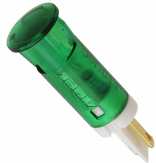 QS101XXHG110, LED Panel Mount Indicators 10mm SOLD LUG/FASTON Bright Green 110VDC QS101XXHG110, LED Panel Mount Indicators 10mm SOLD LUG/FASTON Bright Green 110VDC
