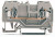 280-901, Клеммная колодка на DIN рейку, с одним рычагом и фронтальным вводом, серый, 2 вывод(-ов), 28 AWG