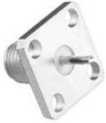 142-0701-636, RF Connectors / Coaxial Connectors 4 Hole Flnge Mnt ST JK Rec;flush dielec