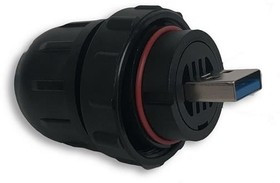 DCC-US3AT-180, USB Connectors USB 3.0 A PLUG FIELD-INSTLBL,THRDED