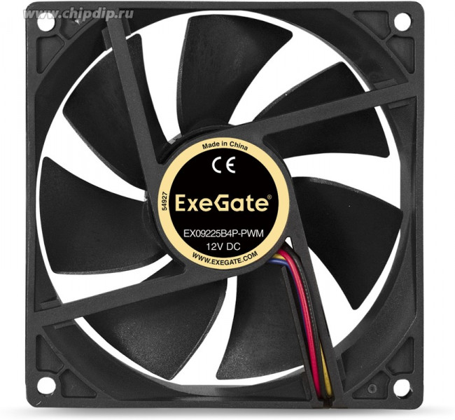 Exegate EX288927RUS Вентилятор ExeGate EX09225B4P-PWM (92x92x25 мм, 2-Ball (двойной шарикоподшипник), 4pin, PWM, 29dBA) Exegate EX288927RUS Вентилятор ExeGate EX09225B4P-PWM (92x92x25 мм, 2-Ball (двойной шарикоподшипник), 4pin, PWM, 29dBA)