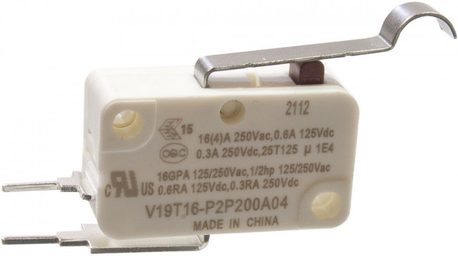 V19T16-P2P200A04, Микропереключатель SPST-NO 250В 16А