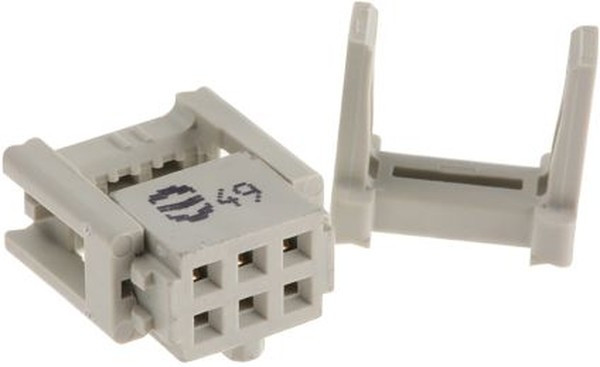 09185066813, Headers &amp; Wire Housings 6P IDC FEMALE SKT W/ STRAIN RELIEF