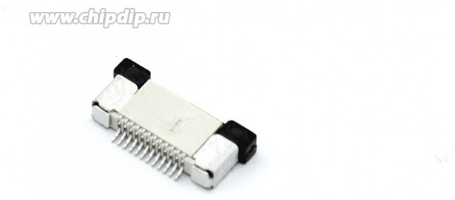 Разъем FPC Half Coverage Top Contact 0.5K-BS-12PWB 12 pin высота 2мм шаг 0,5мм