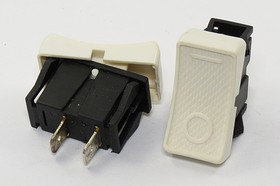 Переключатель клавишный, контакты 2T, 3А, ON-OFF, подсветка белая, RS-101-10C Переключатель клавишный, контакты 2T, 3А, ON-OFF, подсветка белая, RS-101-10C