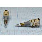 Резистор переменный, поворотный 20кОмx4, линейность A, ширина 13мм, вал и размеры S5x33Dual, 85Z