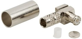 252122, RF Connectors / Coaxial Connectors MCX RA Crimp Plug