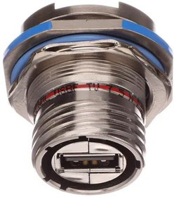 USBFTV75NF459, USB Connectors Threaded Jam Nut Rec PC Tail Nic