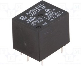 LEG-1A-24, Реле: электромагнитное, SPST-NO, Uобмотки: 24ВDC, 10A/120ВAC