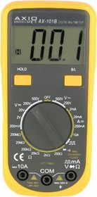 AX-101B, Цифровой мультиметр, LCD 3,5 цифры (1999),с подсветкой, 2-3x/с