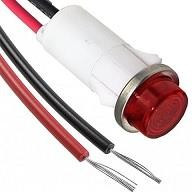 1092C1-125VAC, PANEL INDICATOR, 12.7MM, RED, 125VAC