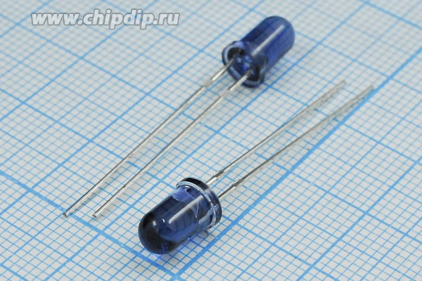 Излучающий диод ИК диапазона 5x9мм,прозрачная линза 15град/140мВт; №14649 СД-ИК 5 x 9\\140мВт\ 15\глб пр\SIR-522F1BAB\