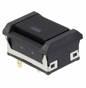 UB16NBKG015F-AB, Pushbutton Switches ON-ON RECT BARR GRN LED SPOT ILLUM CAP