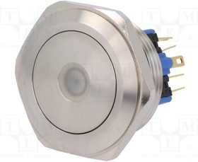 V30-11D-12B-S, Переключатель: антивандальный, Пол: 2, SPDT, 3A/220ВAC, 5A/24ВDC