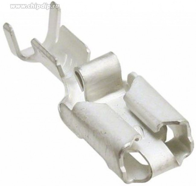 154718-3, Контакт обжимной гнездо 6.3*0.8мм (max=7.37мм) 14-18AWG L= 22.5мм луженый автомобильного применения рейка