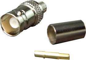 HYR-0121B (GB-121B) (BNC-7022B) (BNC-C59J), Разъем BNC, гнездо, RG-59, обжим (Crimp)