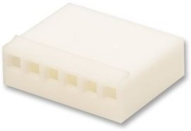 22012071, 2695 Female Crimp Connector Housing, 2.54mm Pitch, 7 Way, 1 Row