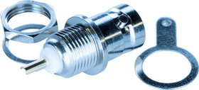 RND 205-00438, Connector, BNC, Brass, Socket, Straight, 50Ohm, Panel Mount, Solder Terminal