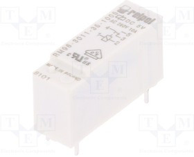 RM96-3011-35-1005, Реле миниатюрное, контакты SPDT (AgSnO2), катушка 5VDC, макс. ток 8A, шаг 5мм