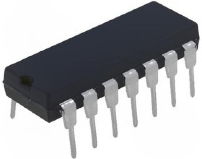 CD74HCT126E, Buffers &amp; Line Drivers Tri-State Quad