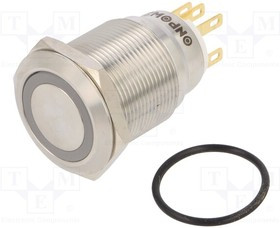 LAS1GQ22-11ZEY24VS, Переключатель: антивандальный, Пол: 2, SPDT, 3A/220ВAC, 5A/24ВDC