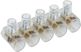 UZVK-06-5, Зажим винтовой концевой изолированный КЗВИ 6,0мм2 (5x1) IEK