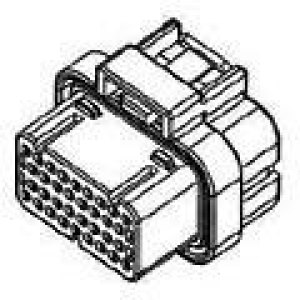 1-2350890-4, AUTOMOTIVE HOUSING, PLUG, 20POS, BLU