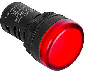 Индикатор ND16-22DS/2C компактный встроен. резистор IP65 AC/DC 24В (R) красн. CHINT 828114