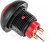DPWL1CGRR, Illuminated Miniature Push Button Switch, Momentary, Panel Mount, 12.9mm Cutout, SPST, Red LED, IP67