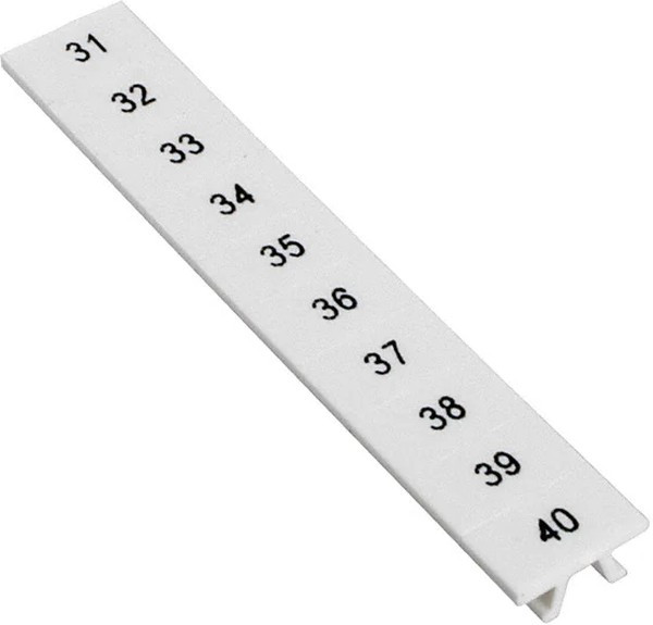 0808671:0031, ZBF5.LGS:31-40 Marker Strip for use with Terminal Blocks